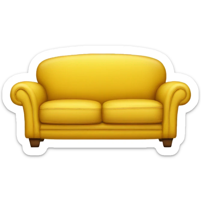 Yellow couch  sticker