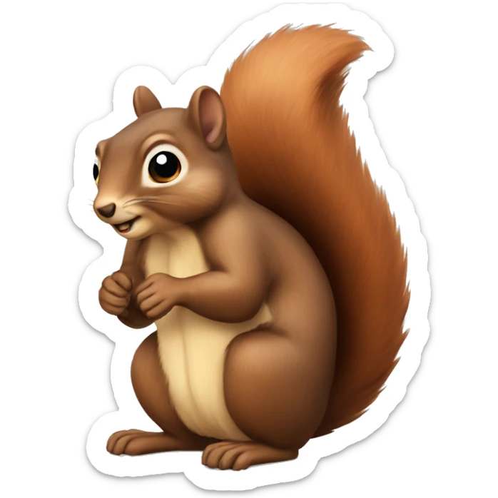 Squirrel sticker