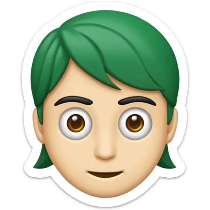 Bursaspor timsahlı bir dikkat çekici emoji beyaz yeşil sticker