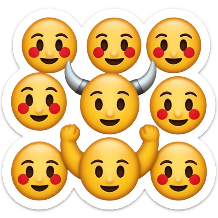 Crear un emojis usando de base este 😈 con frase "Grupo los descarriados" tal cual sin cambiar sticker