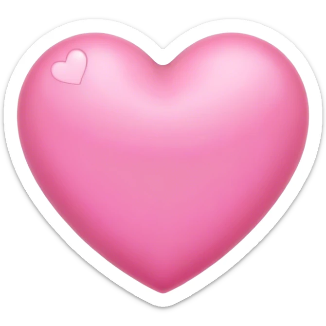 Pink heart sticker