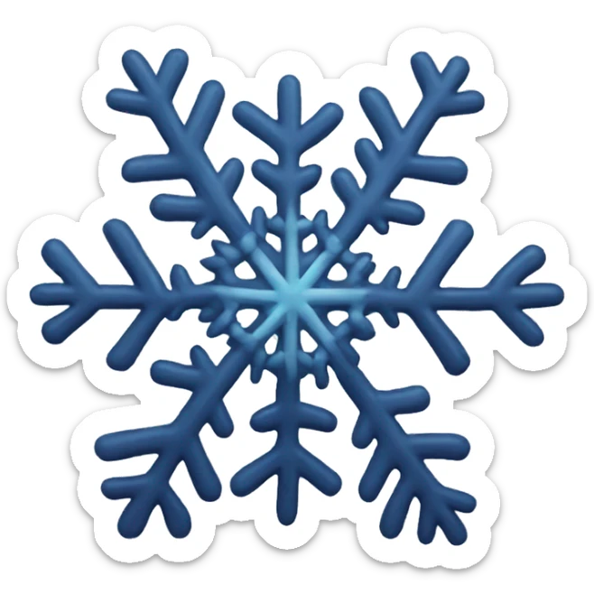 Snowflake sticker
