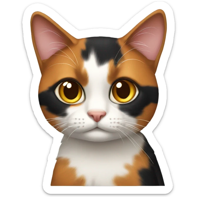 Calico cat  sticker
