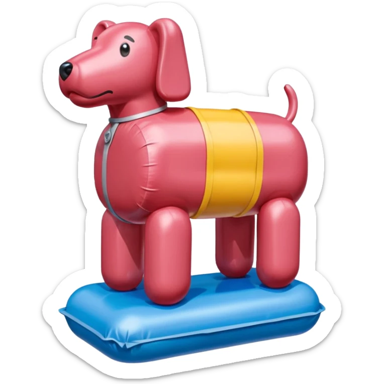  paris SPAM meat jeff koons style inflatable sculpture art painting  sticker