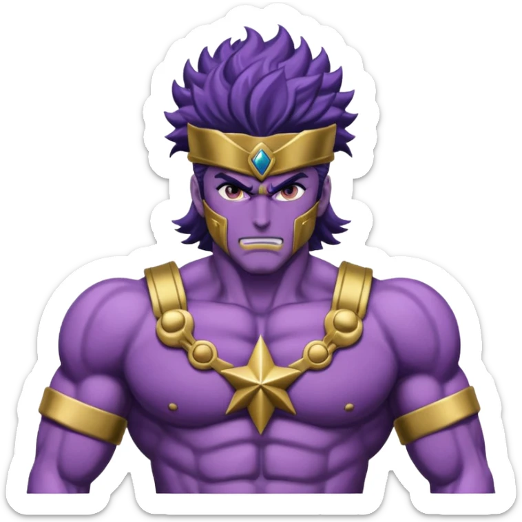 J’aimerais que tu me crées un emoji sur star Platinum dans jojo bizarre Adventure sticker