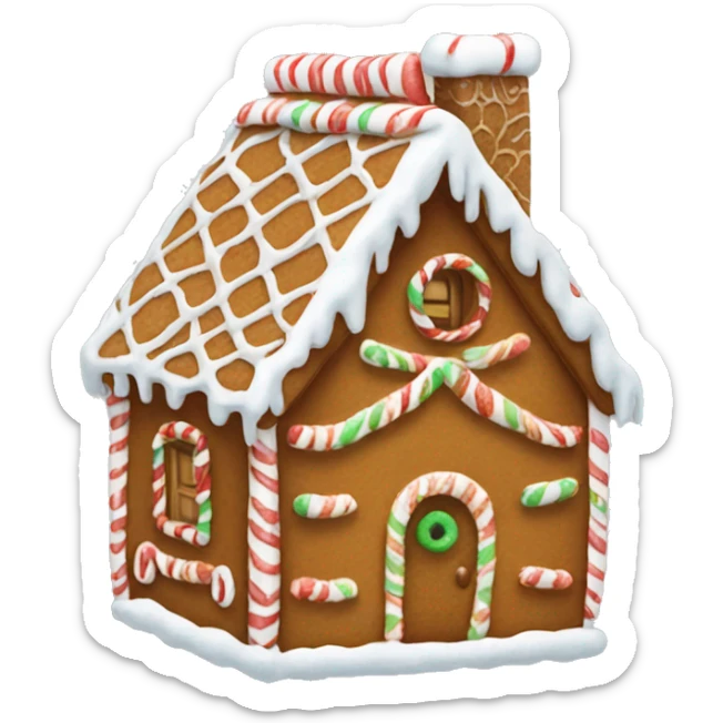 Gingerbread house sticker