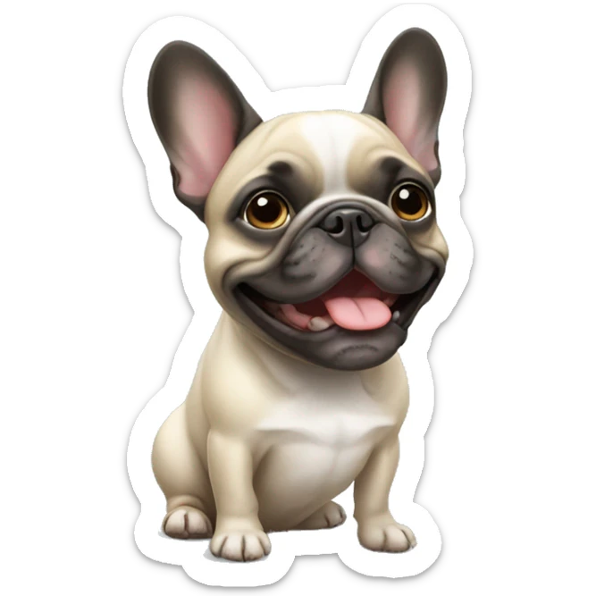 French bulldog sticker
