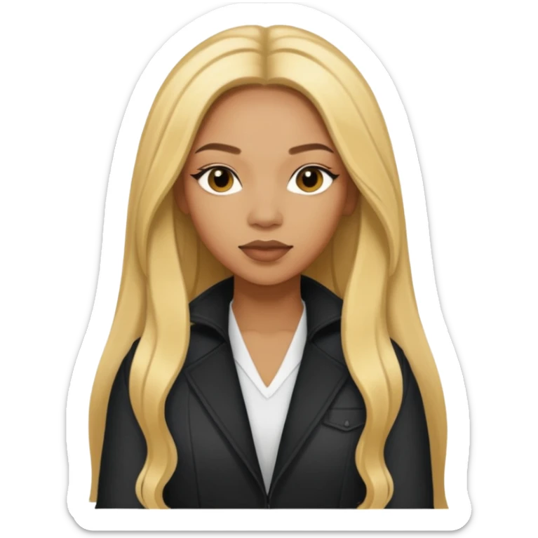 Shamari Fears-DeVoe from Blaque with long golden blonde hair sticker