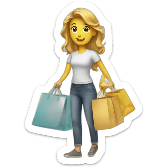 shopping sticker