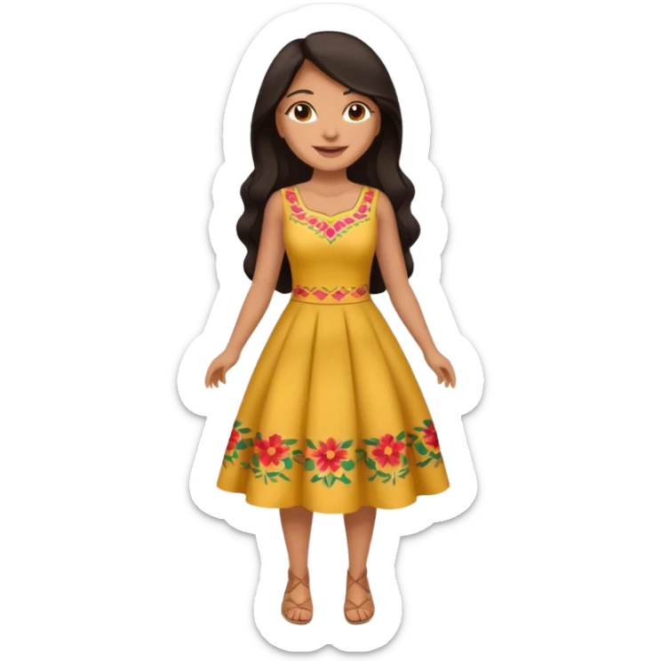 latina baddie, latina woman with great thick body, pretty, full body sticker