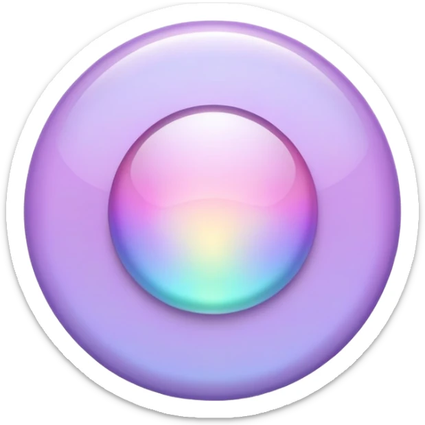 Iridescent pastel violet formal elegant sophisticated cultured neat pretty beautiful nifty app icon sticker