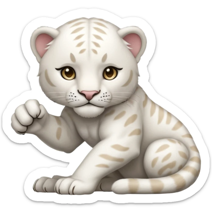 white panther emoji. As one would see on discord, that looks like Samuel Ayers from "The Smoke Room". sticker
