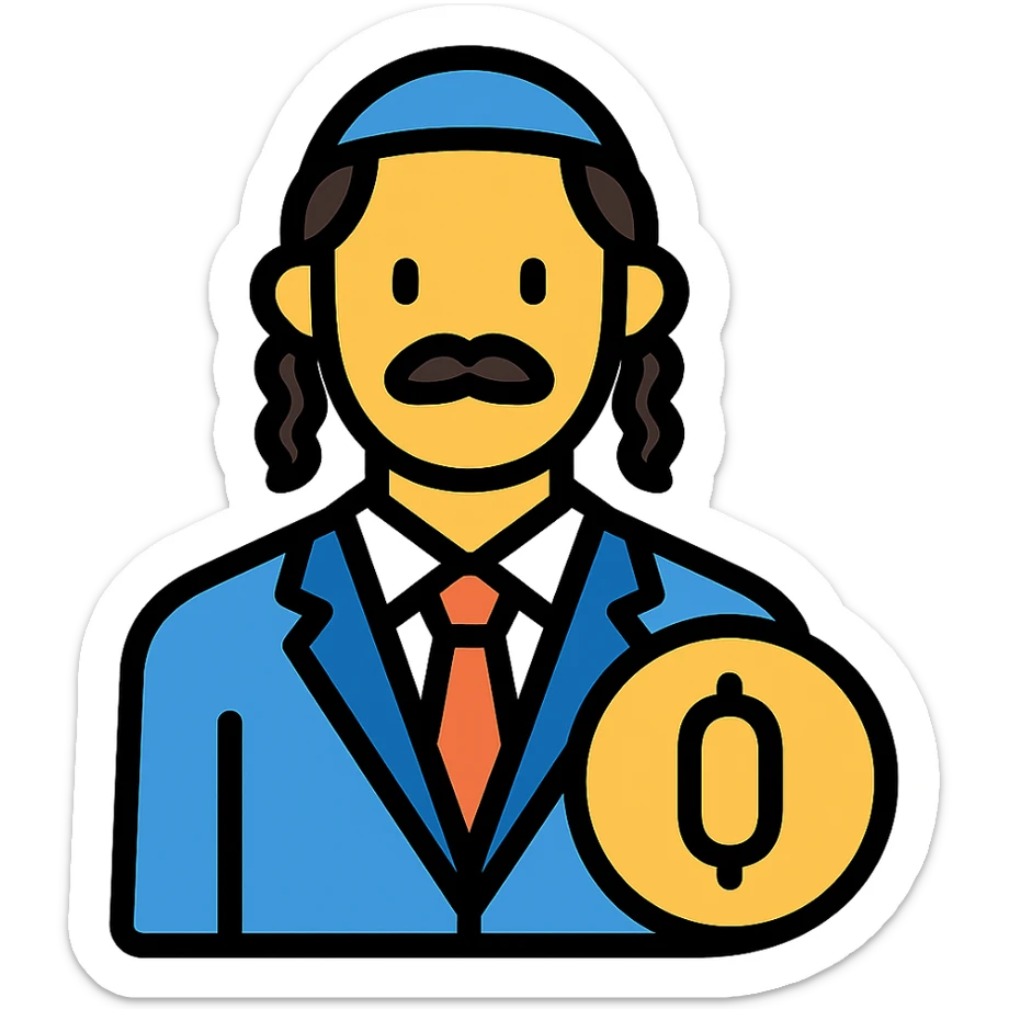 Jewish CEO with 0 money sticker