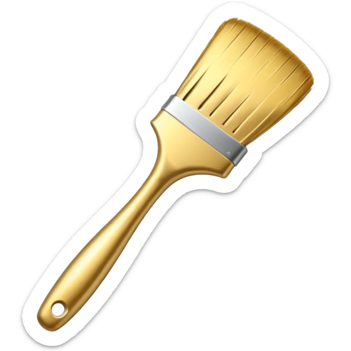 golden brush sticker
