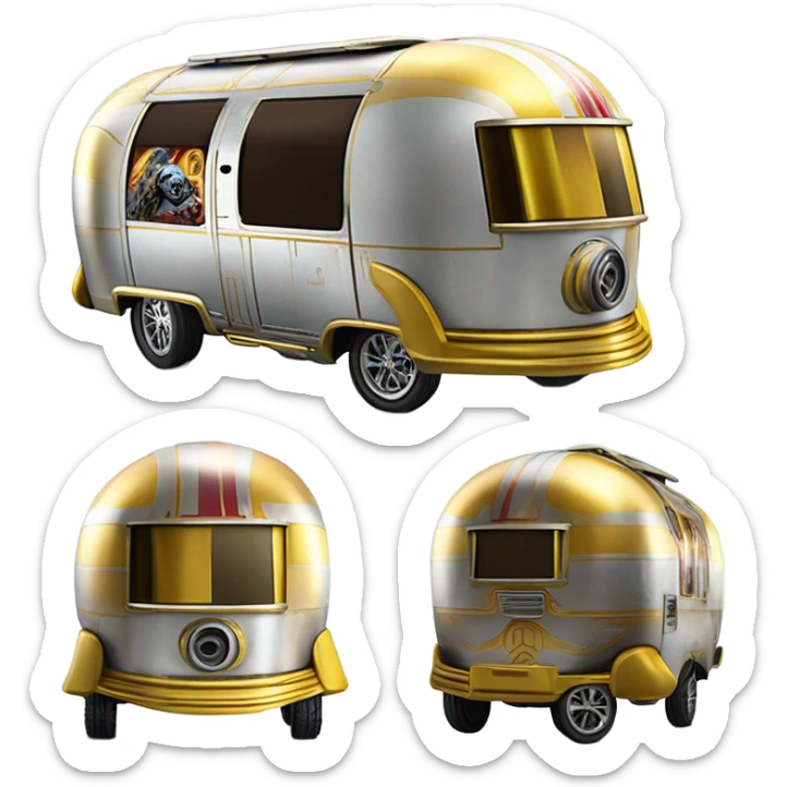 1923 Long wheelbase airstream Hot Wheels 2014 Star Wars C-3PO Van Character Cars sticker