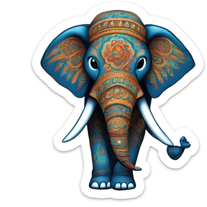 An emoji representing the Rich culture of India  sticker