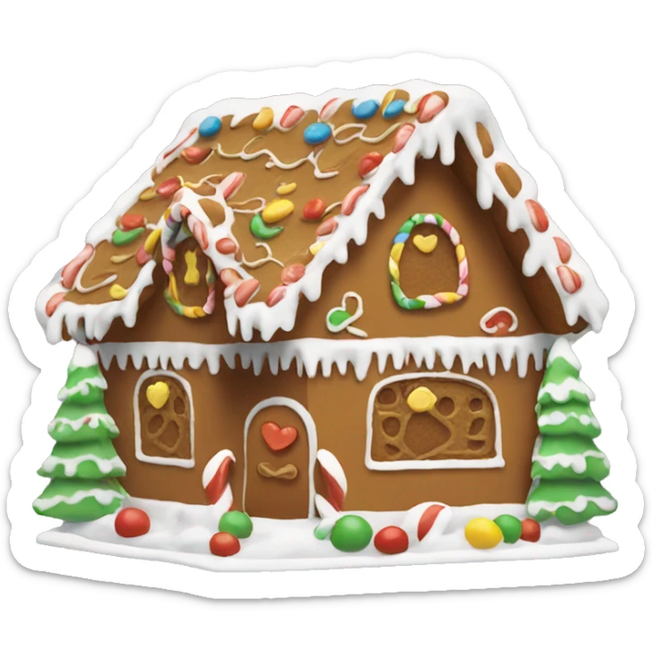 Gingerbread house sticker