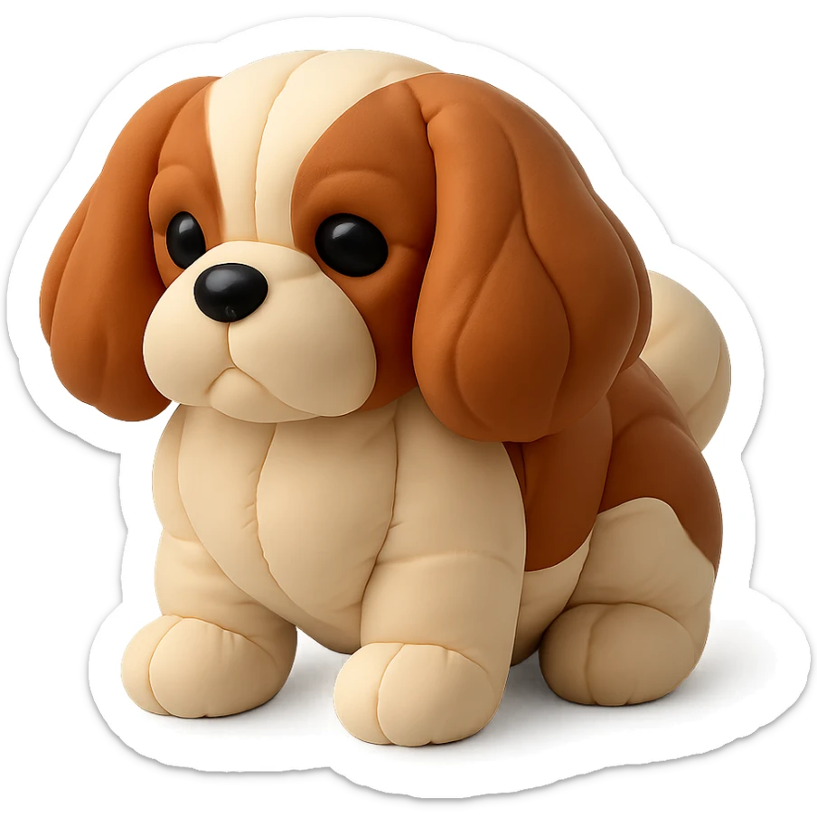 Cavalier King Charles Spaniel dog sticker