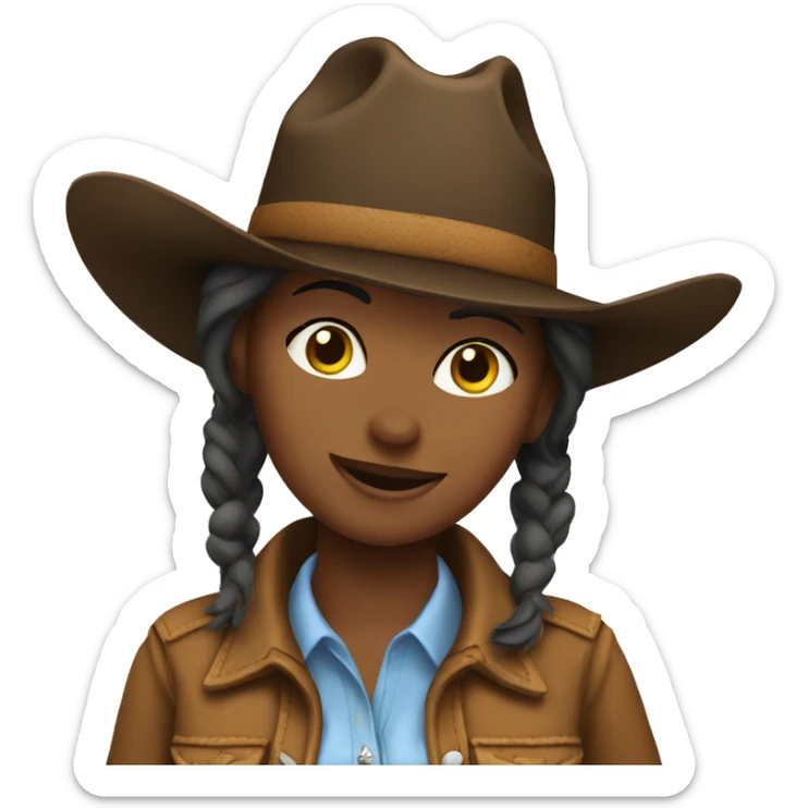 cowgirl sticker