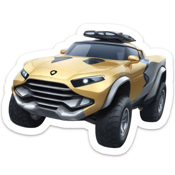 Diana Prince and Wonder woman’s feminine features offroad capable long-travel suspension 4x4 racing no.86 hypercar  sticker