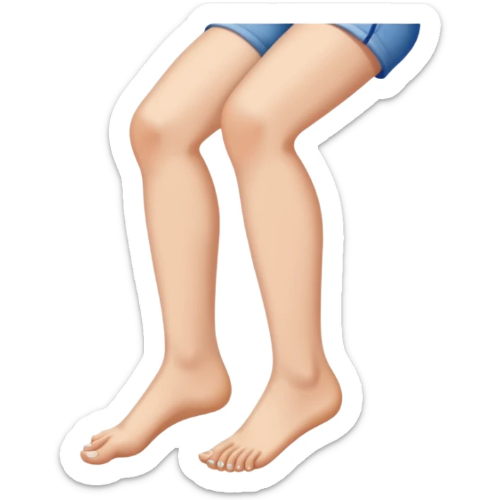 A women standing with her fot and big toe pressed against a wall, for rehab purposes sticker