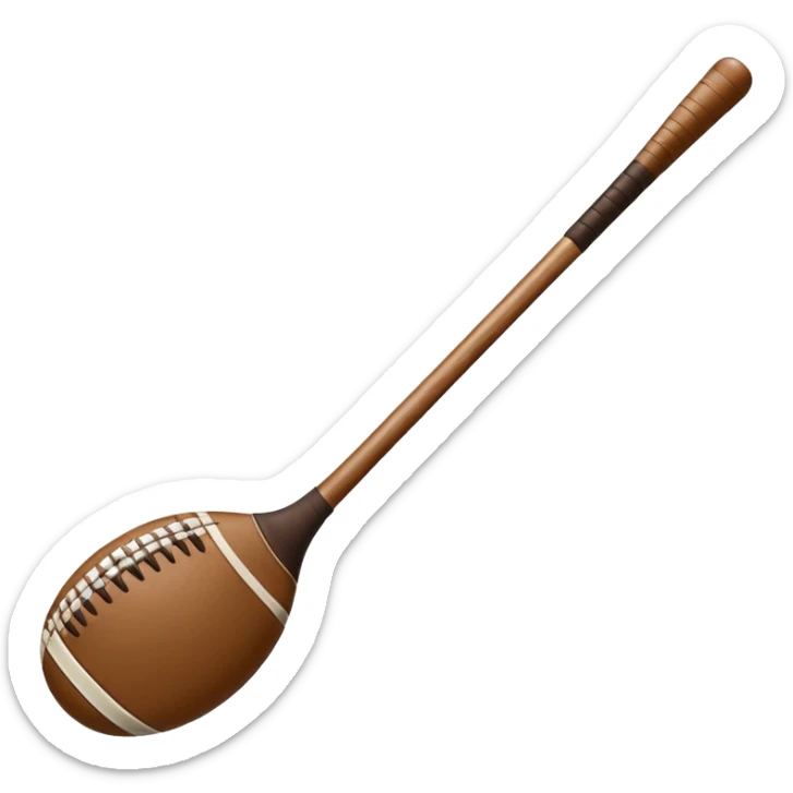 Hurley and sliotar as in what's used for the Irish sport  sticker