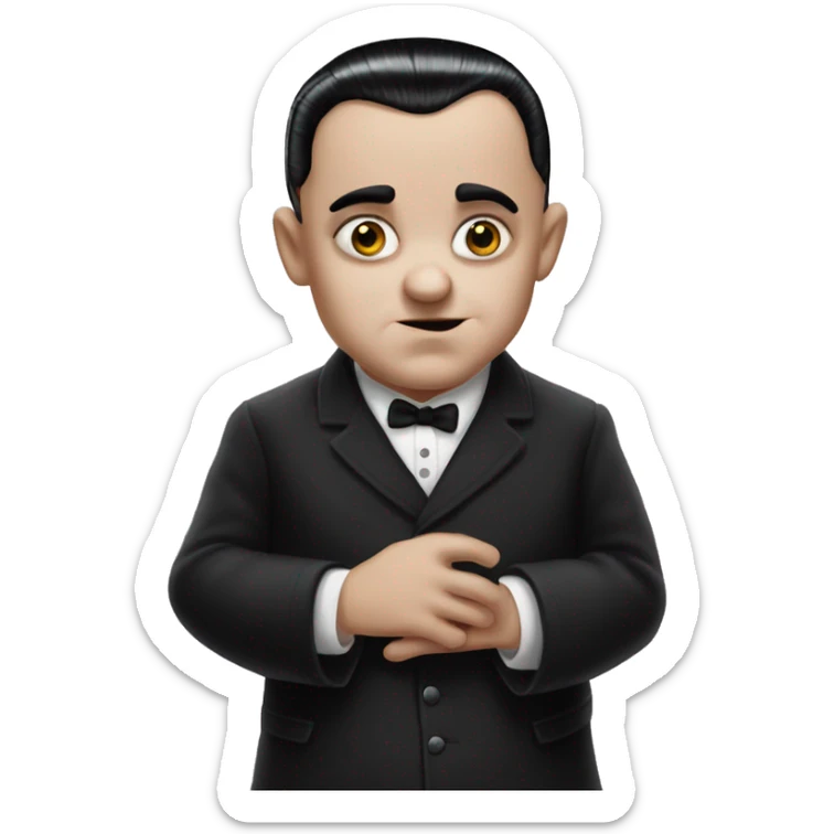 pubert addams baby, character movie from addams family sticker