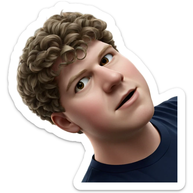 realistic indoor male meme sticker