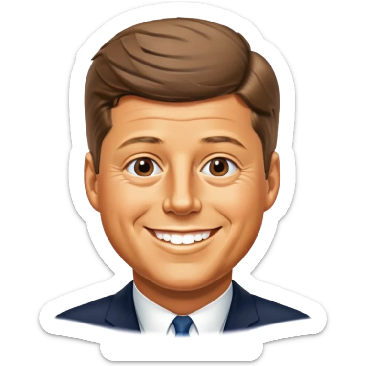 John F Kennedy, 35th president of the United States sticker