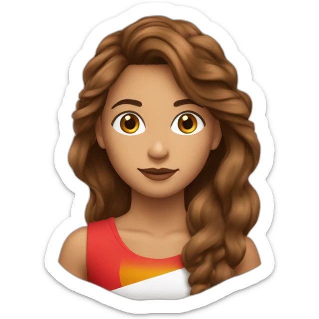 Un ado avec un t-shirt Portugal cheuveux brun la peau un peu bronzer les œil marrons  sticker