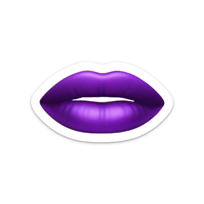 Purple Lipstick  sticker