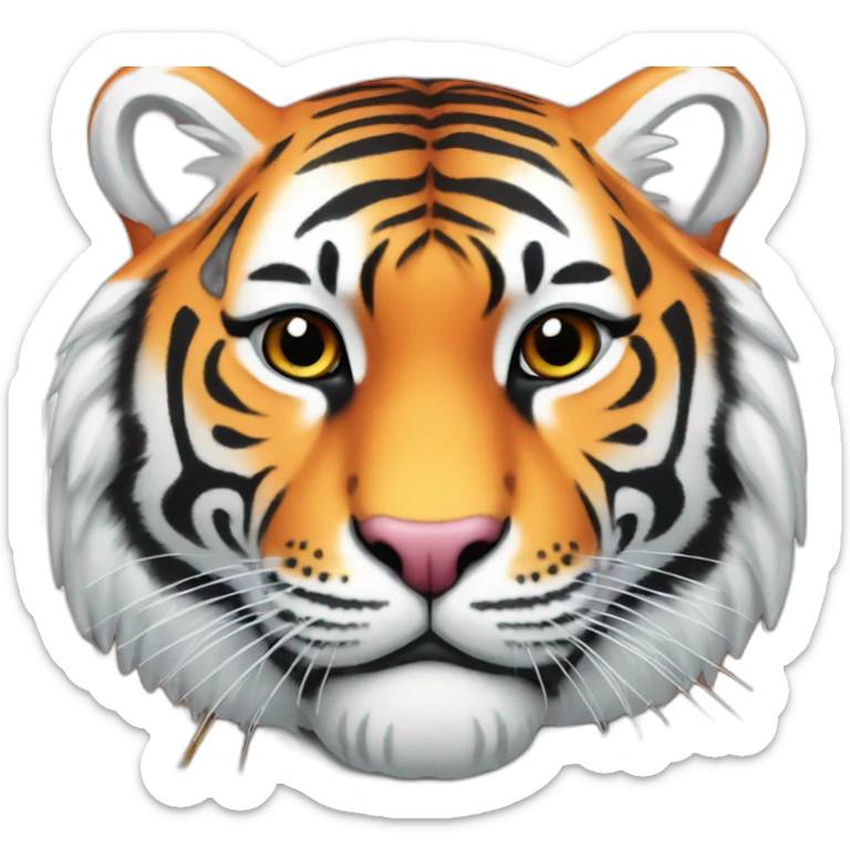 colorful tiger sticker