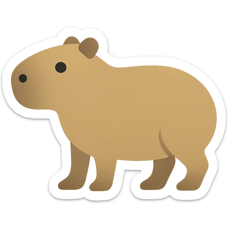Capybara sticker