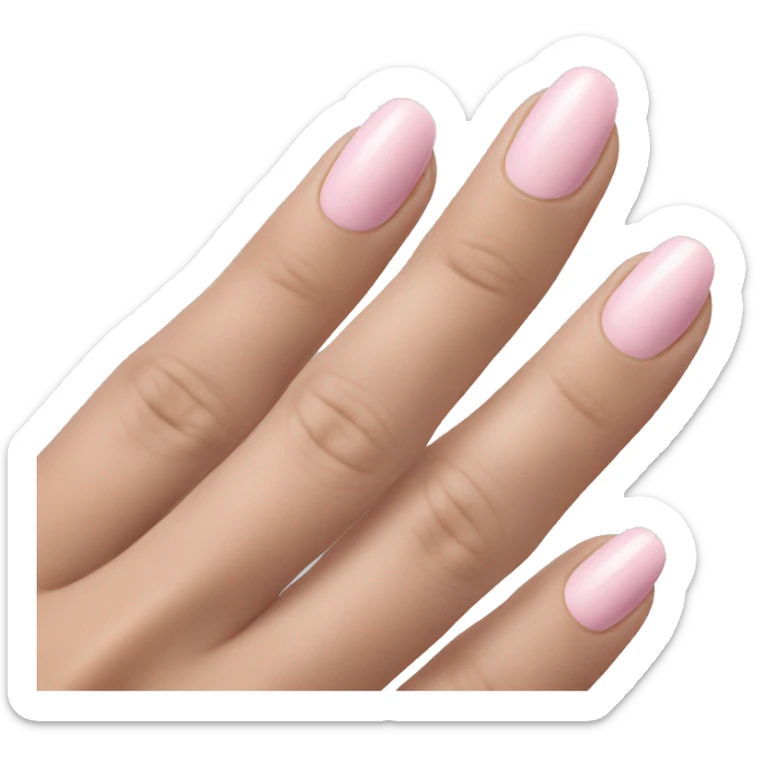 Light pink nails sticker