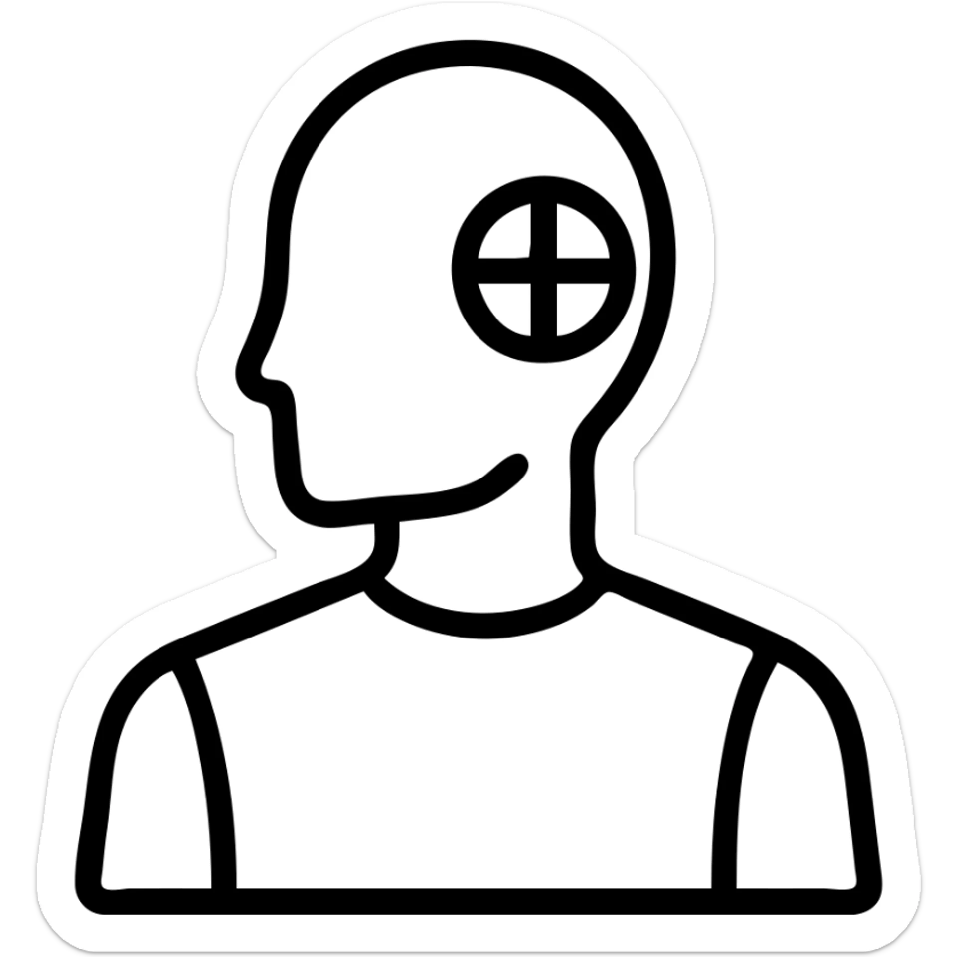 crash test dummy sticker