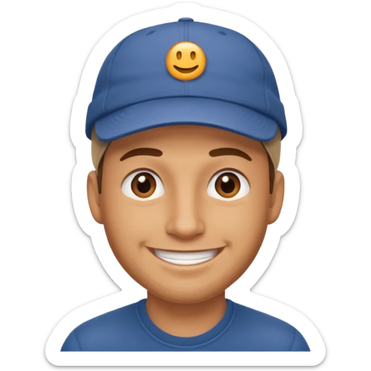 👌😁🧢 Combine these emojis and you get just the head without the body. sticker