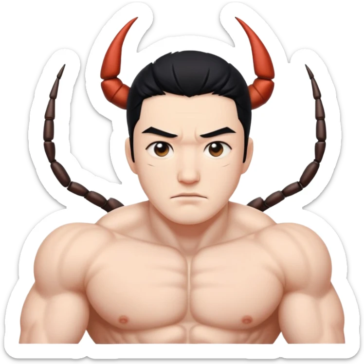 Sung Jin Woo from Solo Leveling facing the ant king of Jeju Island sticker