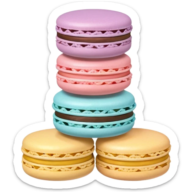 Cute aesthetic macaron  sticker