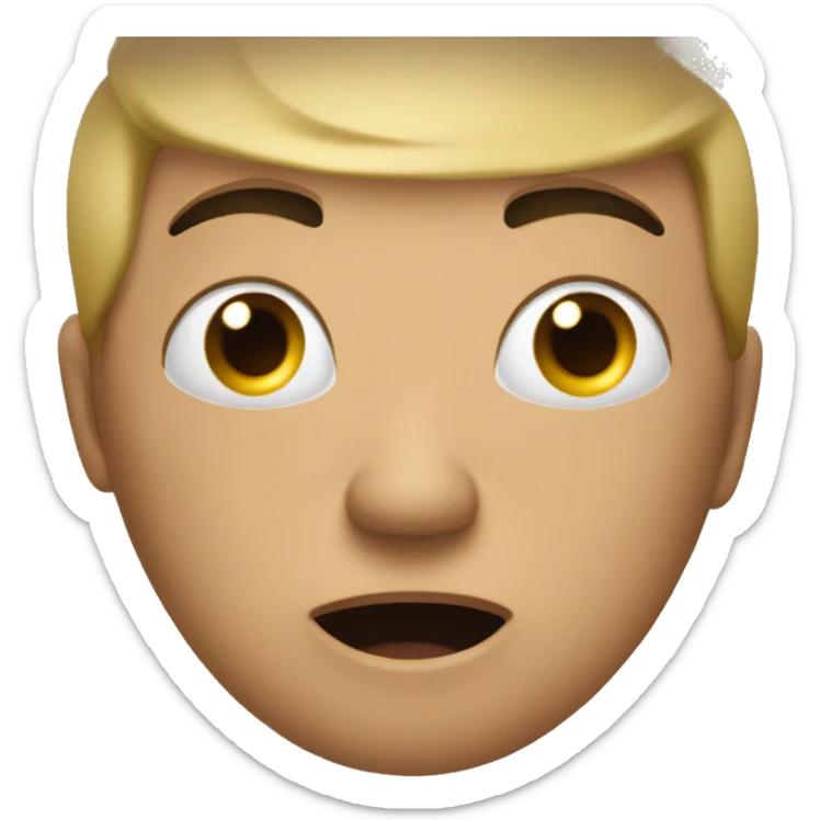 A mixture of the hourglass emoji and an moaning face sfw sticker