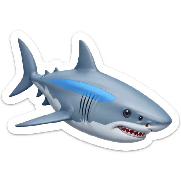 Tralalero Tralala, a shark with 4 legs and blue nike sneakers sticker