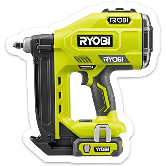 RYOBI ONE+ HP 18V 18-Gauge Brushless Cordless AirStrike Brad Nailer (with battery) P322 emoji style  sticker