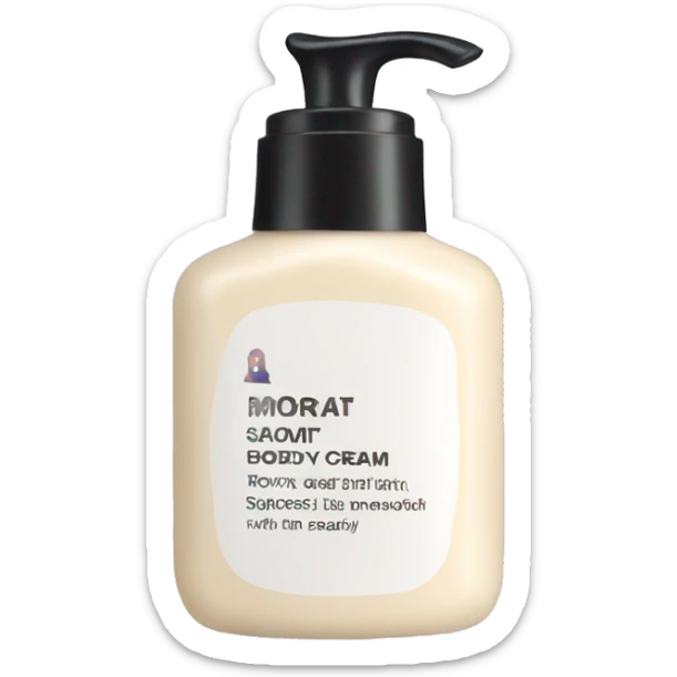 body cream sticker