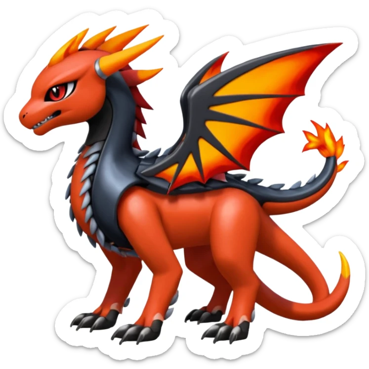 Meloetta-Dialga-Litten-Guilmon-Darkrai-Pokémon-Fakémon-fusion-hybrid-creature sticker