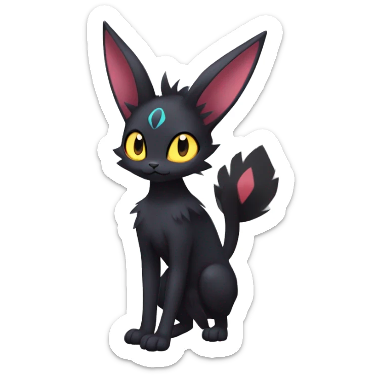 Umbreon-Litten-Espeon-Zorua-Torracat-fusion-hybrid full body sticker
