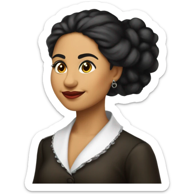 Lola Rodríguez de Tió was the first Puerto Rican-born woman poet to establish herself a reputation as a great poet throughout all of Latin America sticker