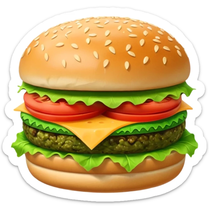 Green Burger sticker