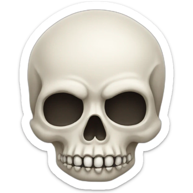 emoji skull sticker