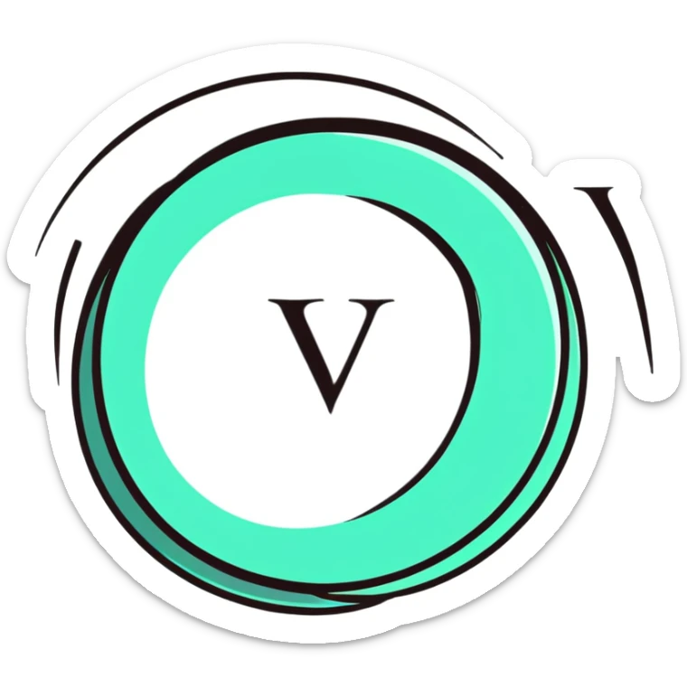 competitive VS logo sticker