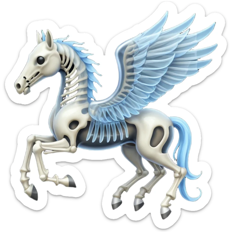 thestral: Winged horses visible only to those who have witnessed death and understand its significance. sticker