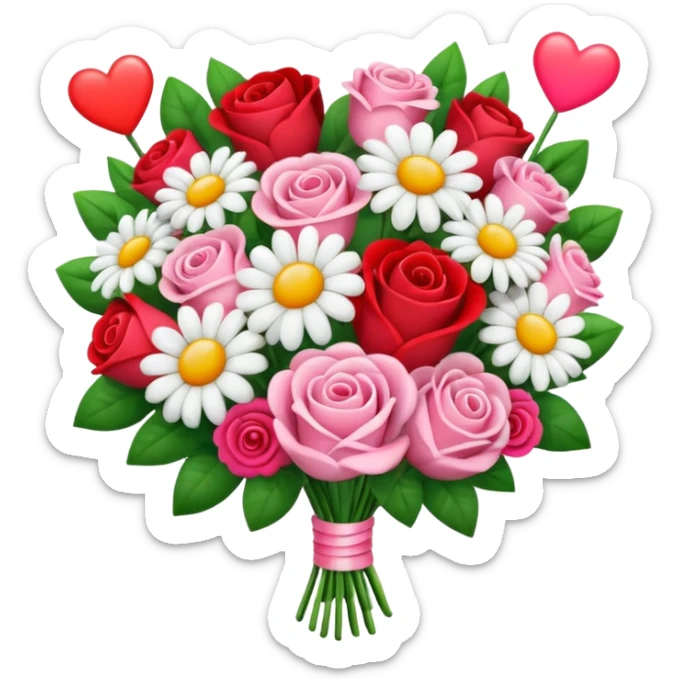 Bana ❤️☺️💐bunlarda 1 emoji yap sticker